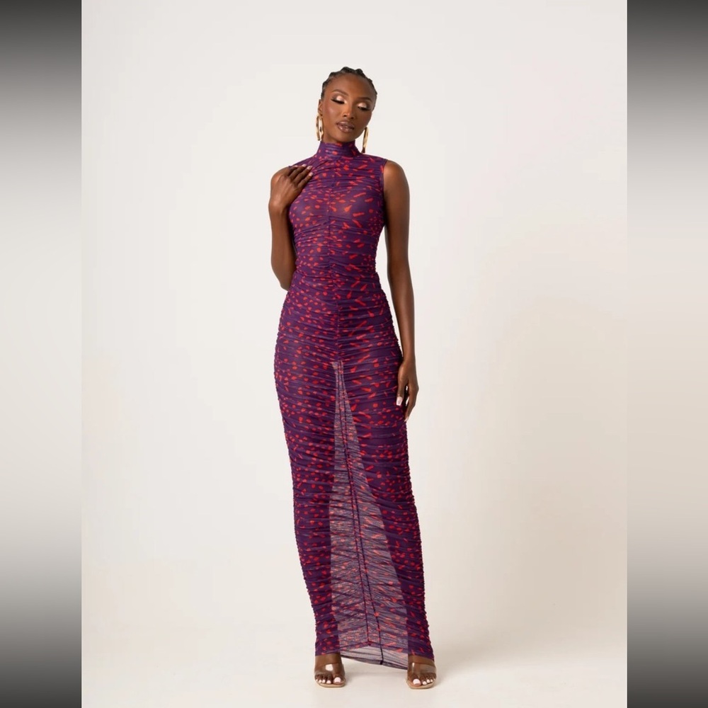 Ofuure NWOT mesh maxi dress